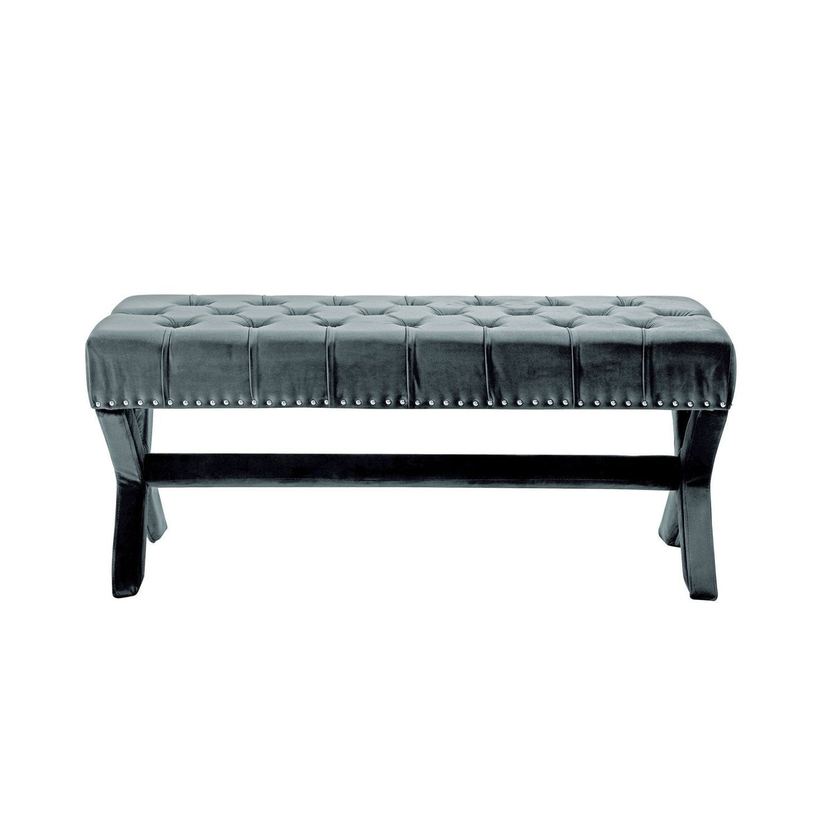 Louis Velvet X-Leg Bench