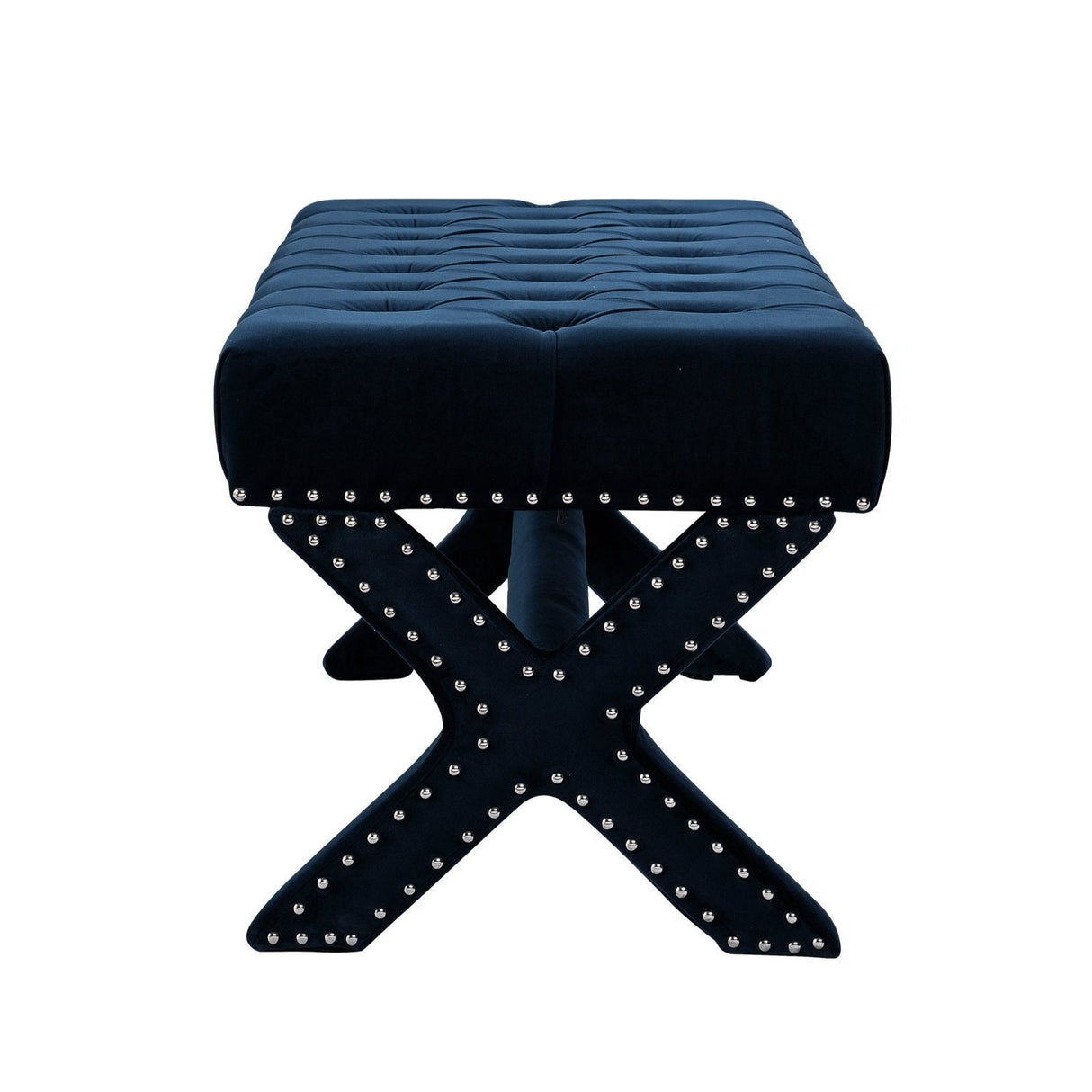 Louis Velvet X-Leg Bench