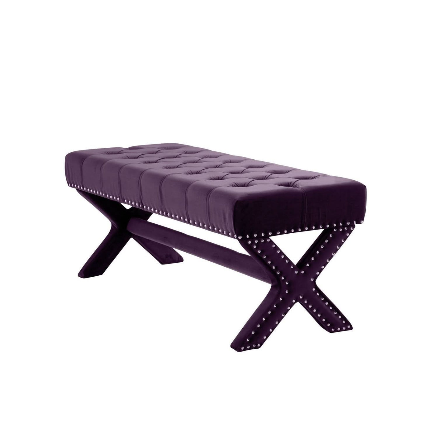 Louis Velvet X-Leg Bench