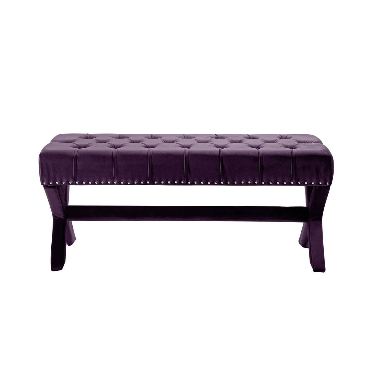 Louis Velvet X-Leg Bench