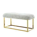 Monet Lux Fur Bench