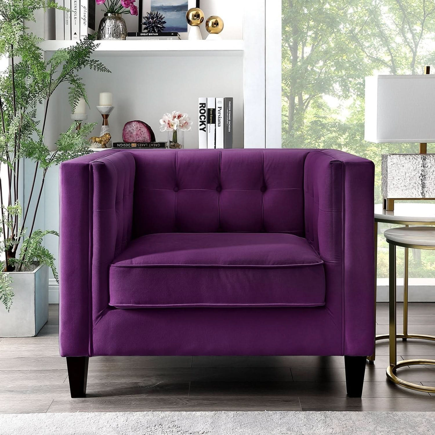 Lotte Velvet Club Chair