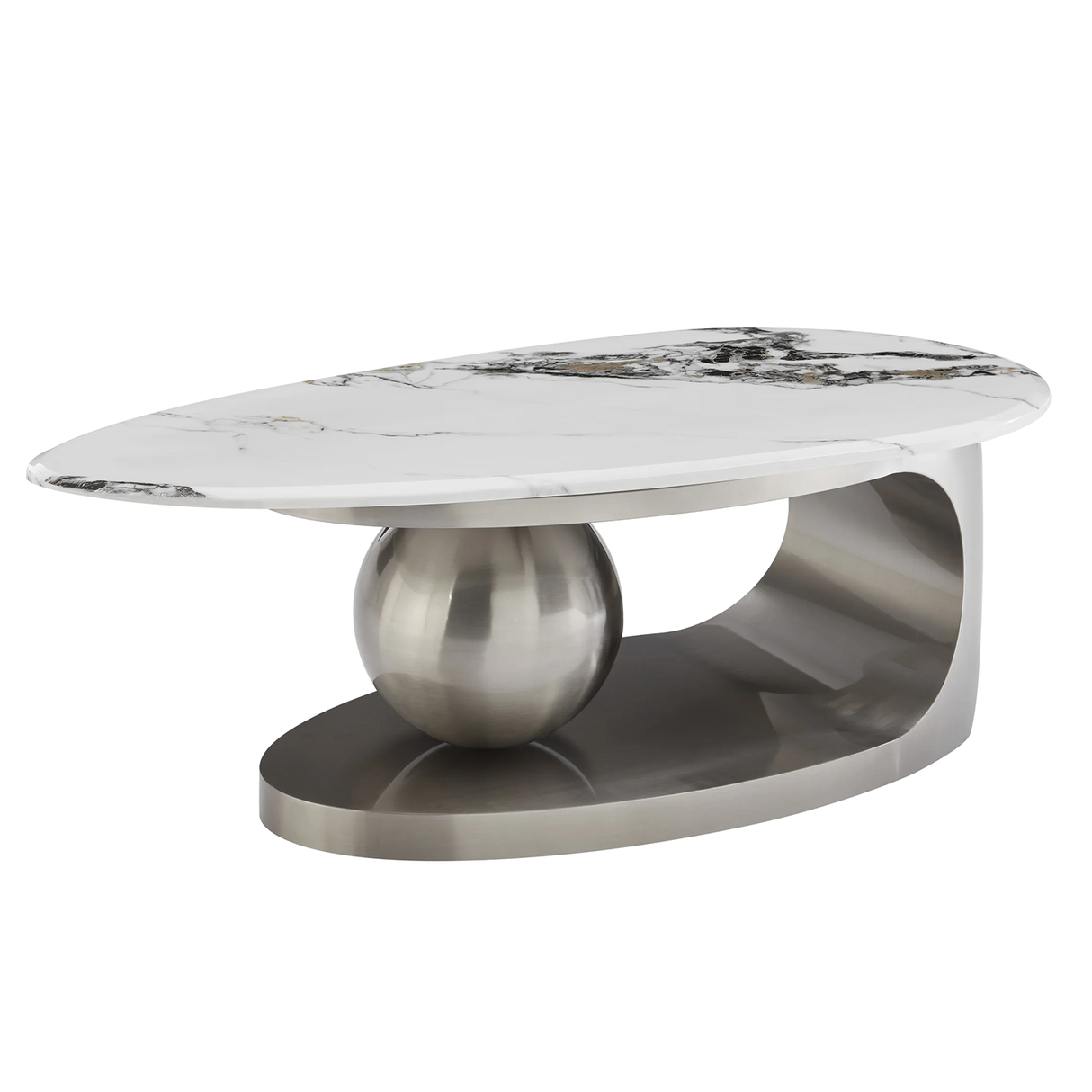 Celestia Marble-Form Coffee Table