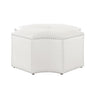 Fiorella Leather Cocktail Ottoman