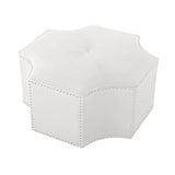 Fiorella Leather Cocktail Ottoman