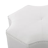 Fiorella Leather Cocktail Ottoman