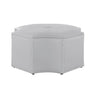 Fiorella Leather Cocktail Ottoman