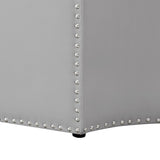 Fiorella Leather Cocktail Ottoman