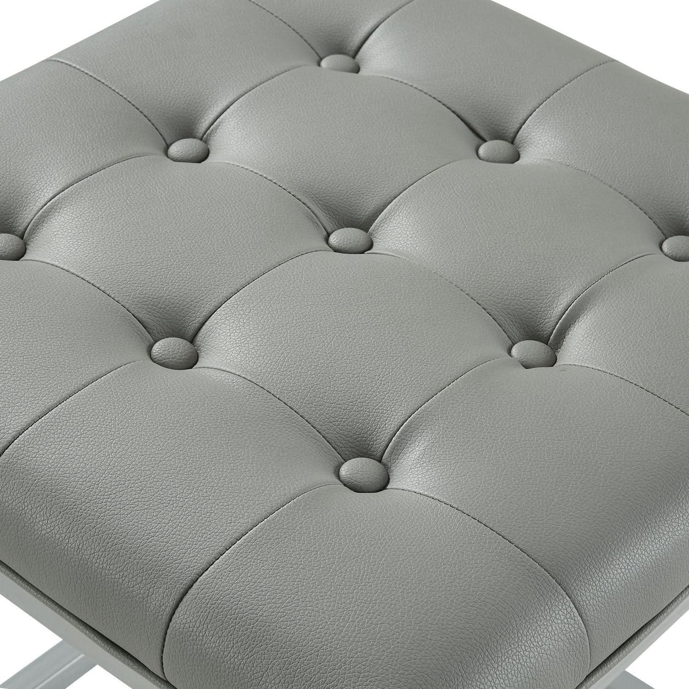 Newton PU Leather Ottoman