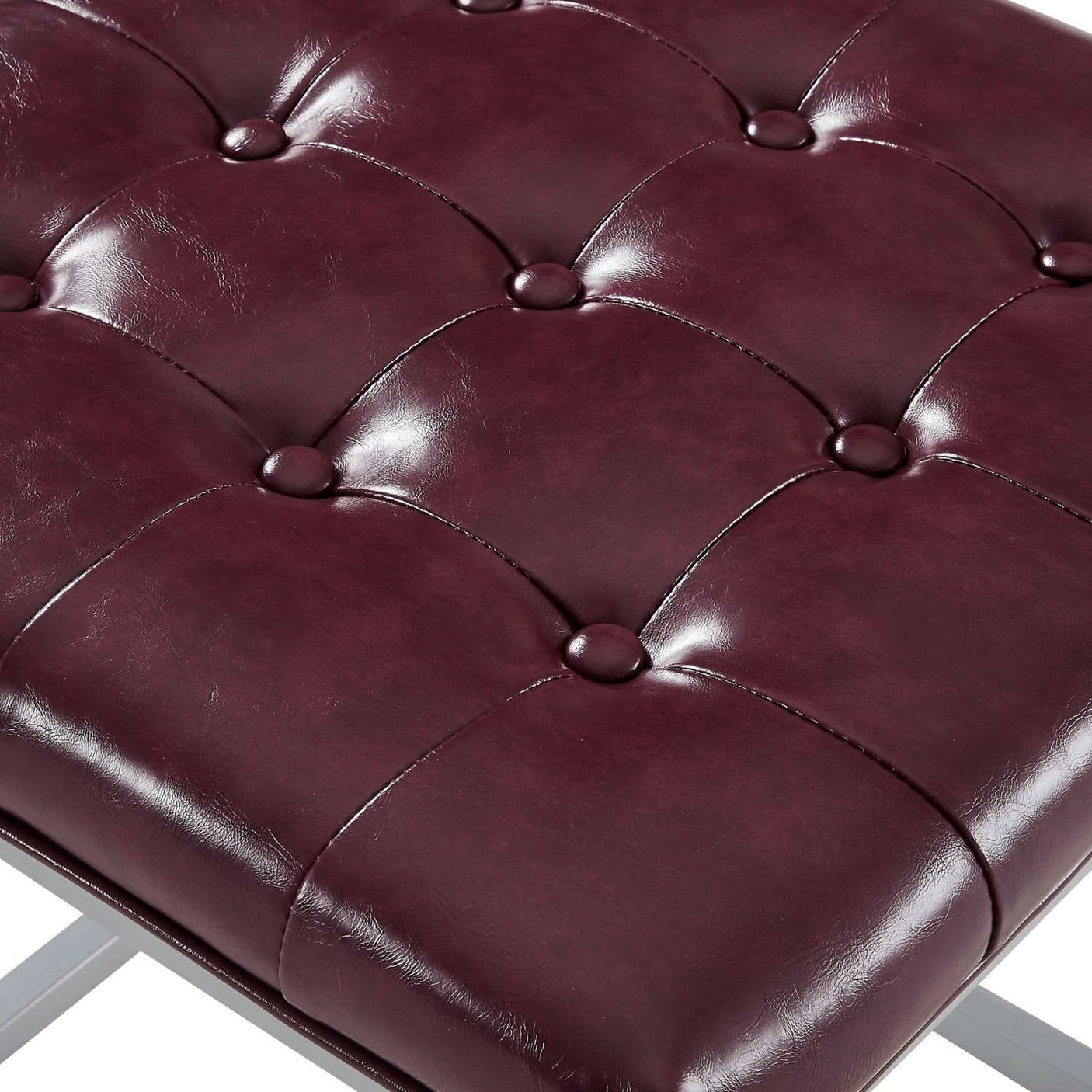 Newton PU Leather Ottoman