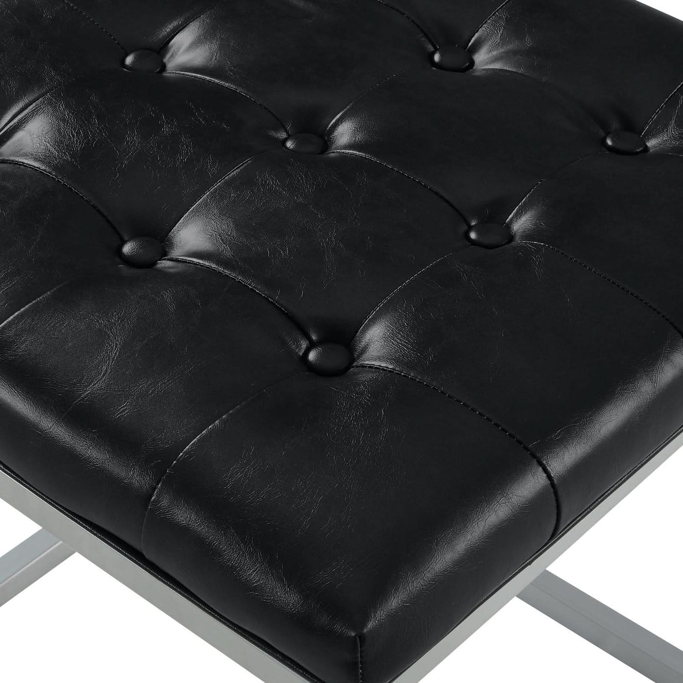 Newton PU Leather Ottoman