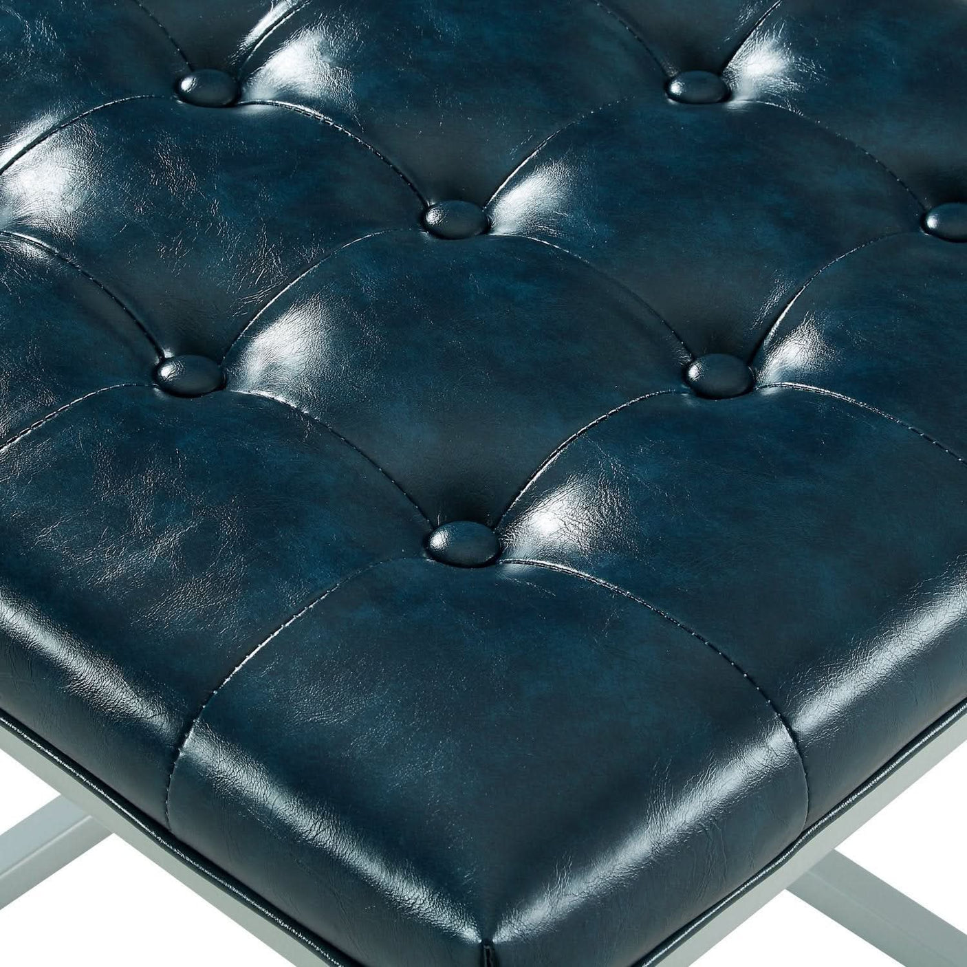 Newton PU Leather Ottoman