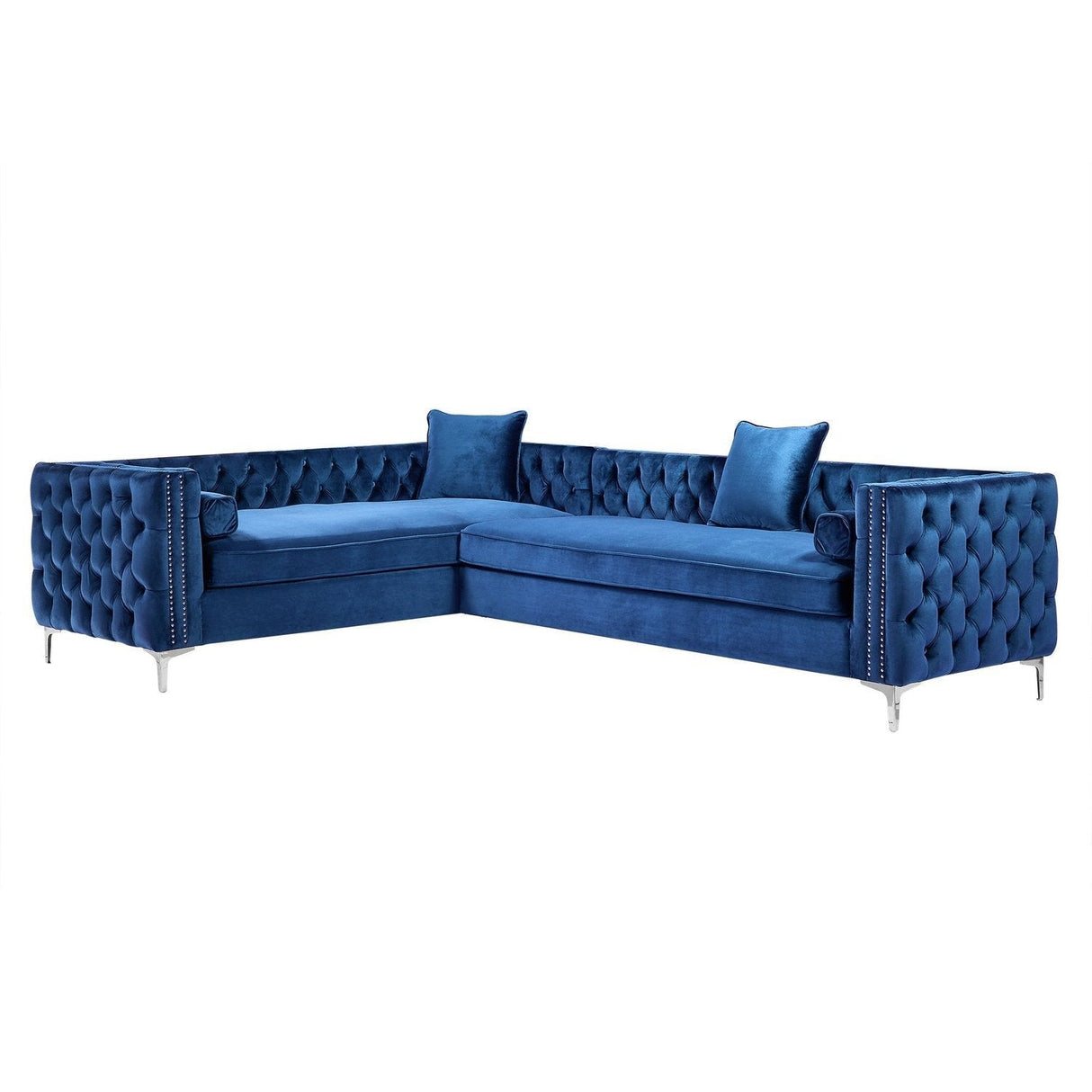 Giovanni Velvet Corner Sectional