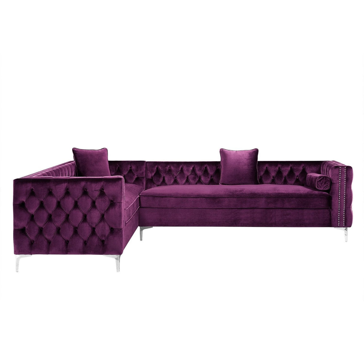 Giovanni Velvet Corner Sectional