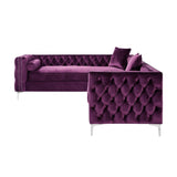 Giovanni Velvet Corner Sectional