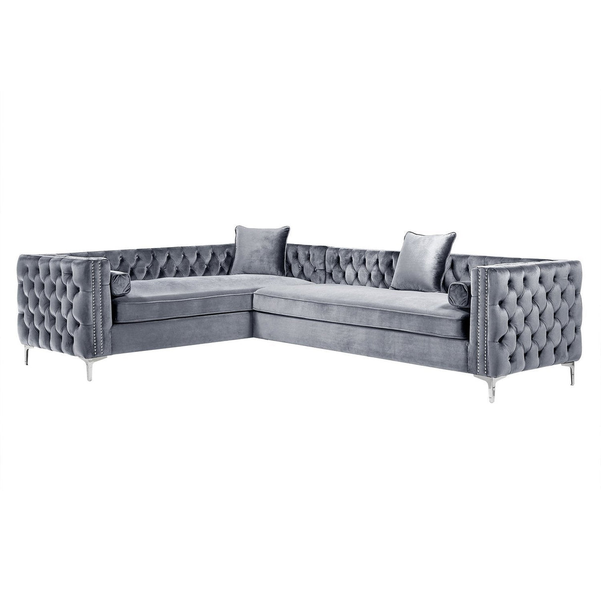 Giovanni Velvet Corner Sectional