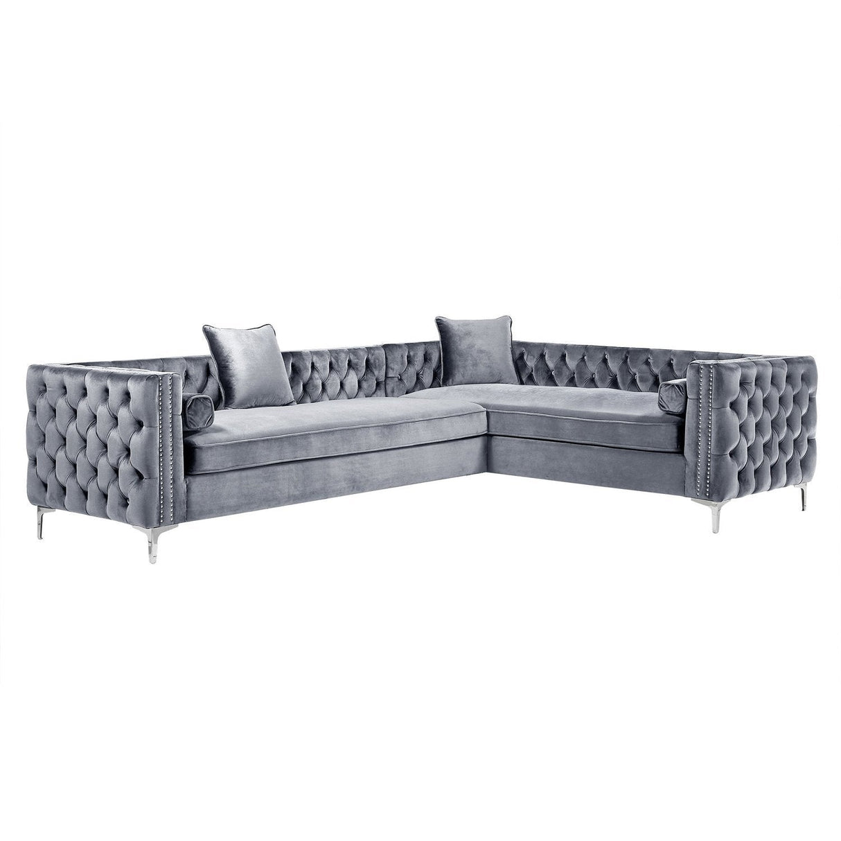 Giovanni Velvet Corner Sectional