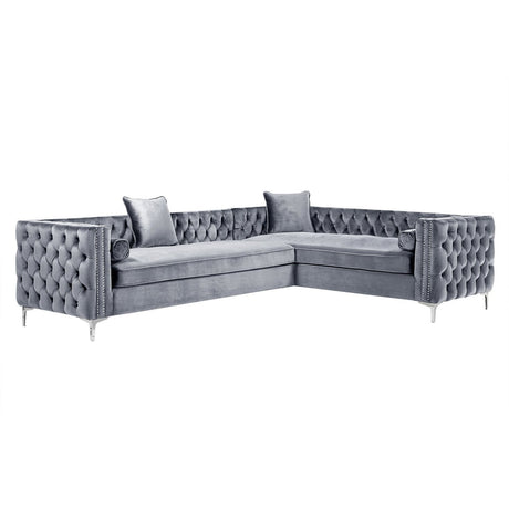 Giovanni Velvet Corner Sectional