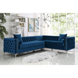 Giovanni Velvet Corner Sectional