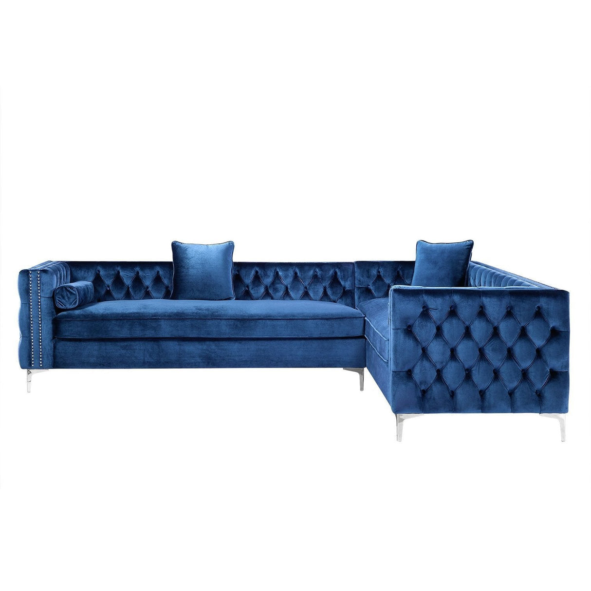 Giovanni Velvet Corner Sectional