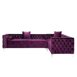 Giovanni Velvet Corner Sectional