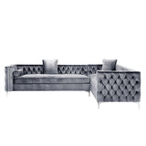 Giovanni Velvet Corner Sectional