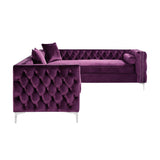 Giovanni Velvet Corner Sectional