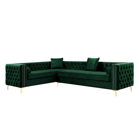 Giovanni Velvet Corner Sectional