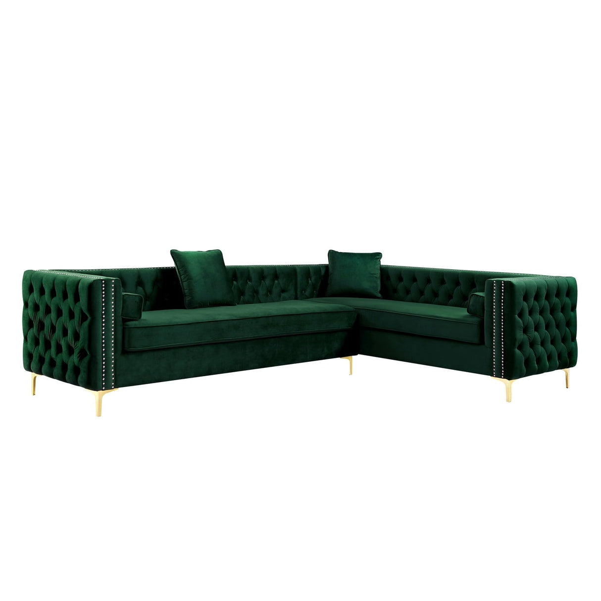 Giovanni Velvet Corner Sectional