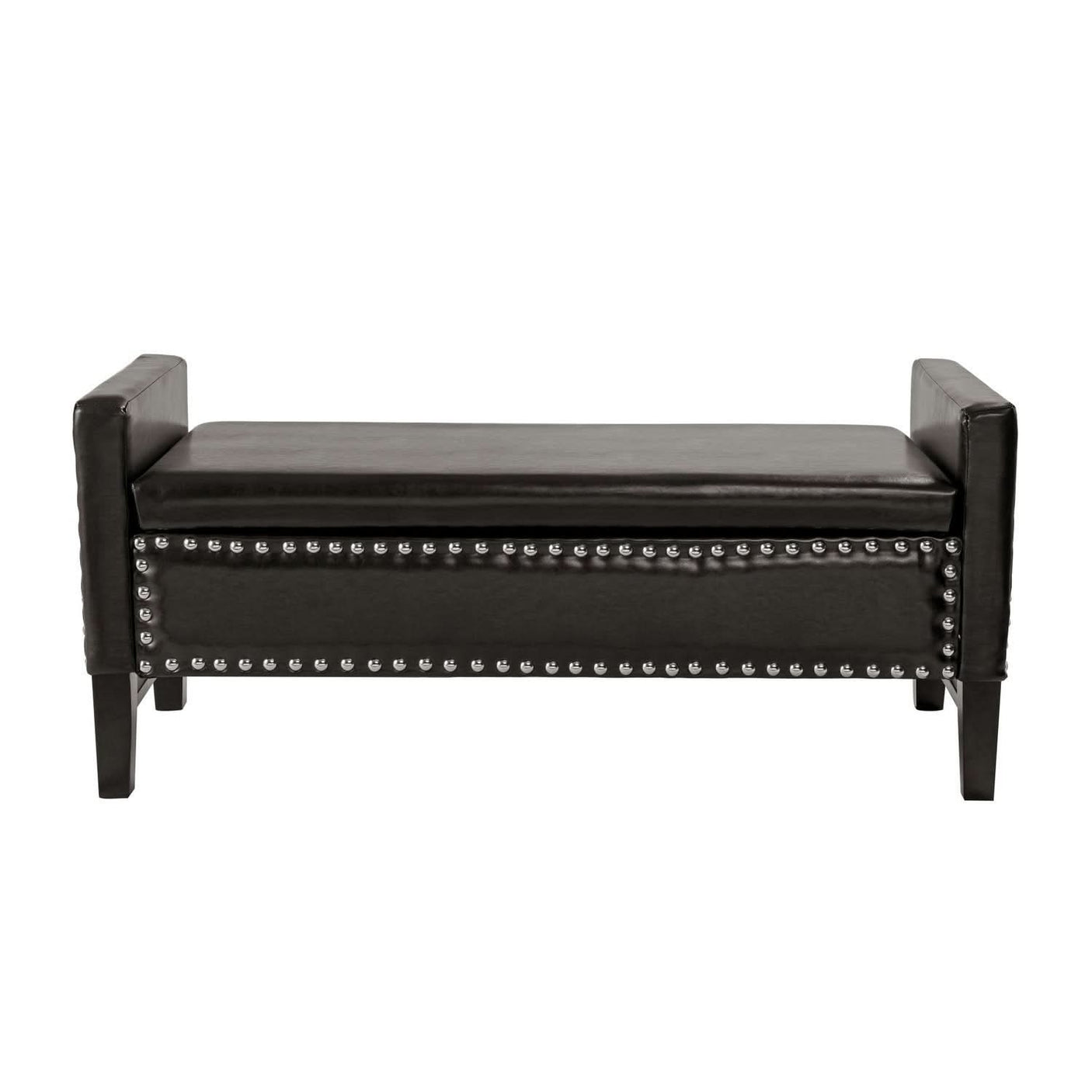 Columbus Leather Storage Bench