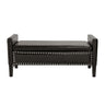 Columbus Leather Storage Bench