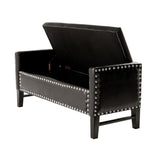 Columbus Leather Storage Bench