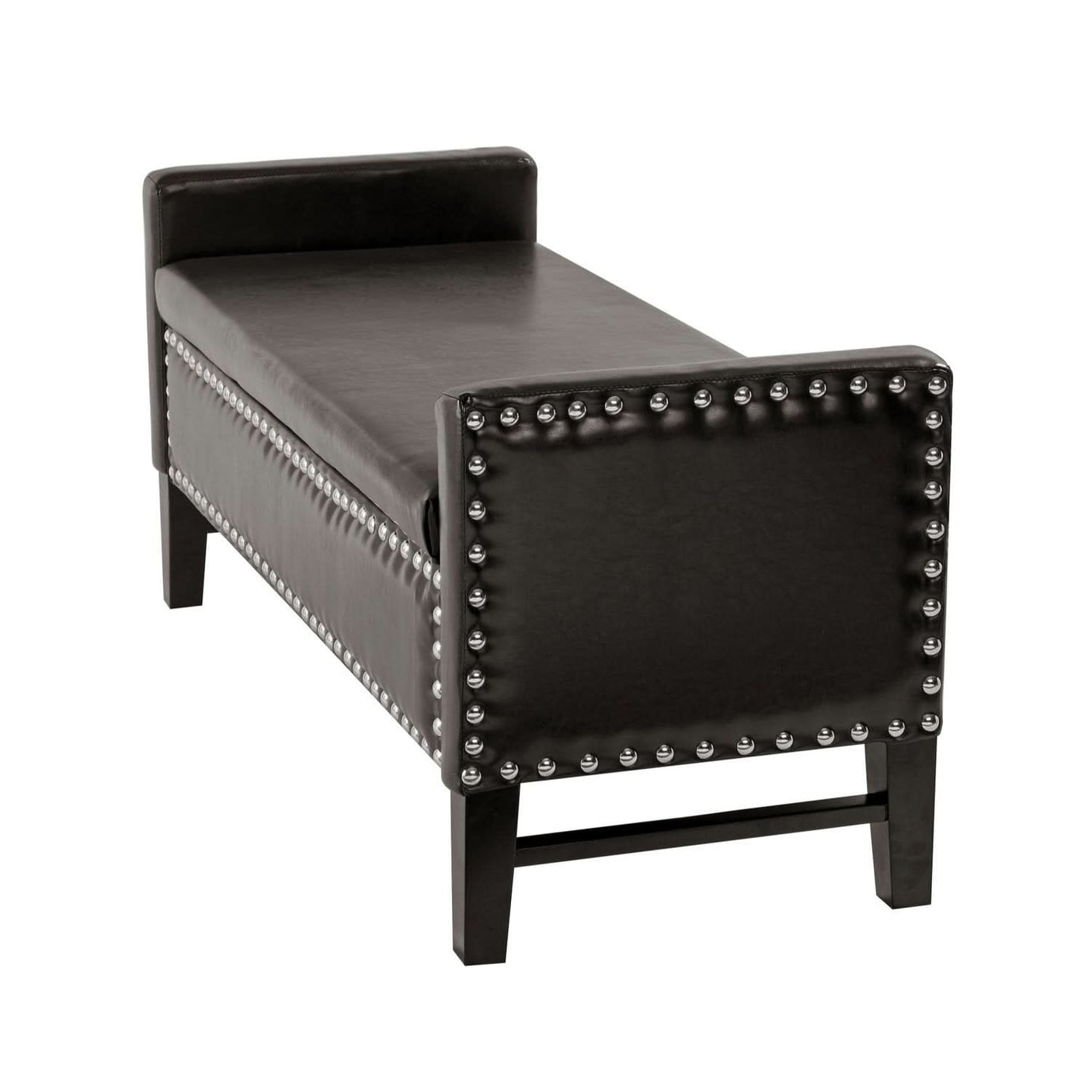 Columbus Leather Storage Bench