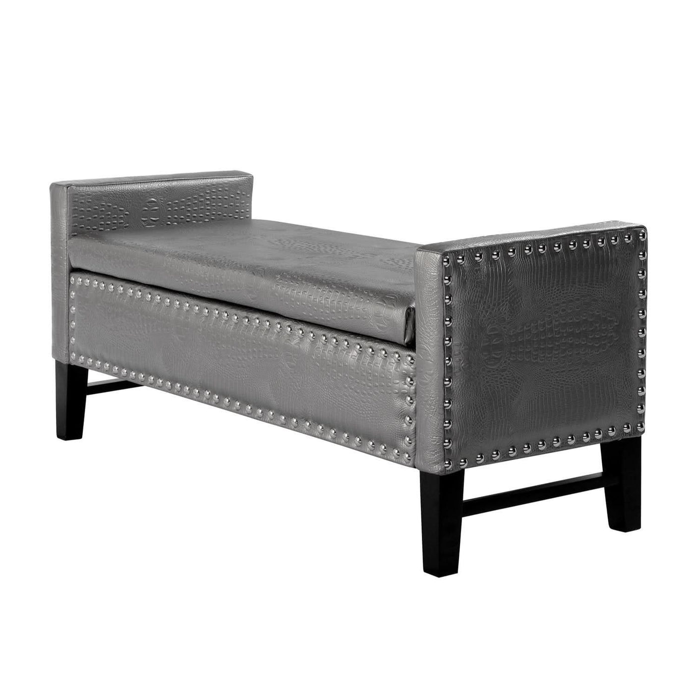 Columbus Leather Storage Bench