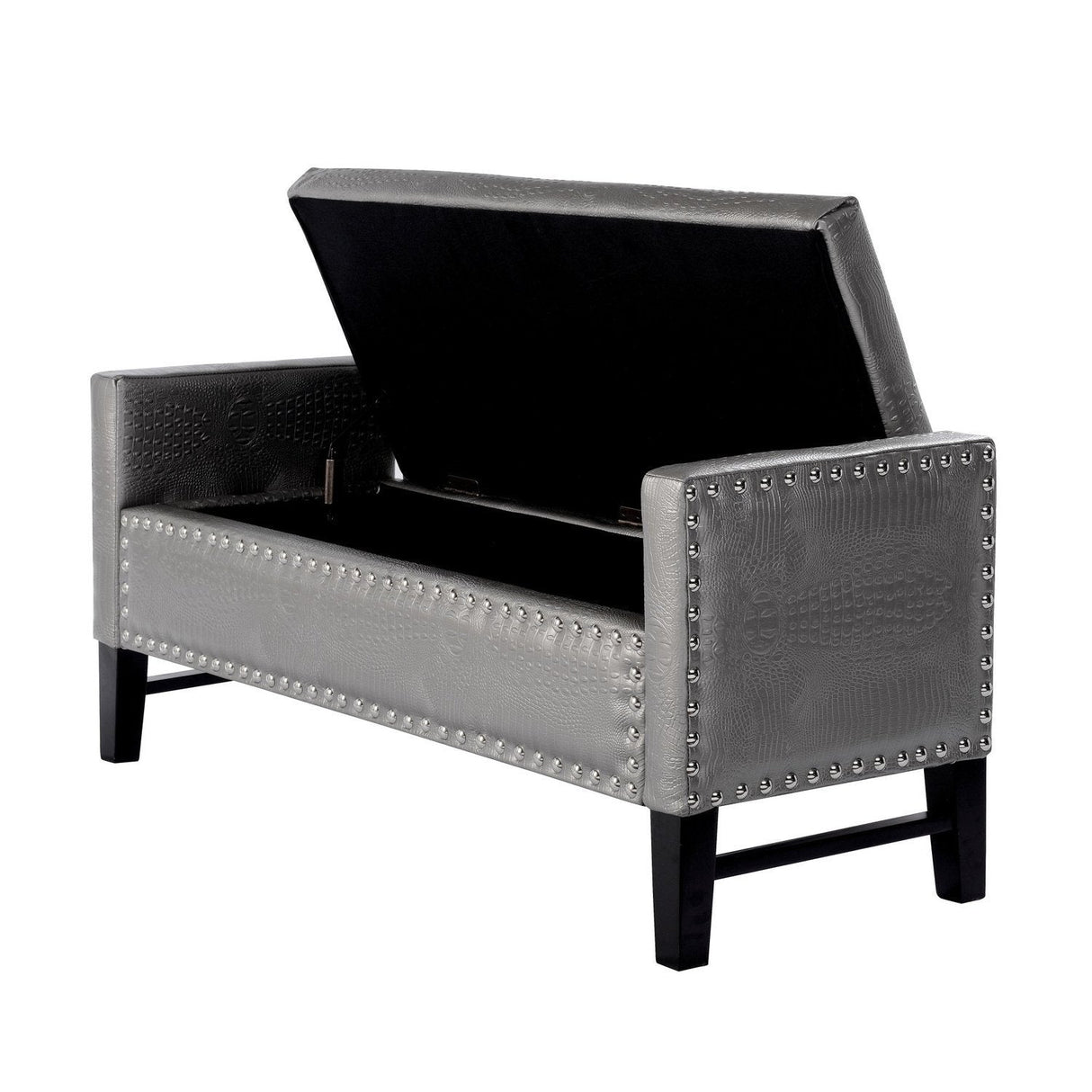 Columbus Leather Storage Bench