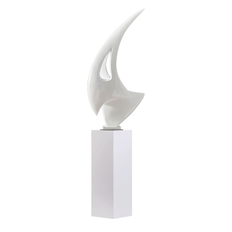 Escultura de piso en forma de vela, 70" de alto